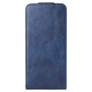 OnePlus 15T vertikalt flip-etui med stativ - mørkeblå