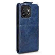 OnePlus 15T vertikalt flip-etui med stativ - mørkeblå