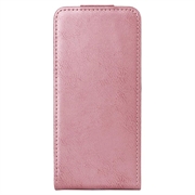 OnePlus 15T vertikalt flip-etui med stativ - Roségull