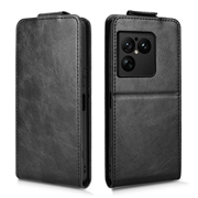 Sony Xperia 1 VIII vertikalt flip-etui med stativ - svart