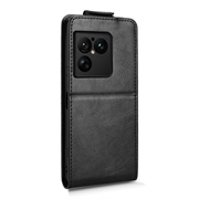 Sony Xperia 1 VIII vertikalt flip-etui med stativ - svart