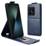 Sony Xperia 1 VIII vertikalt flip-etui med stativ - mørkeblå