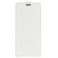 Motorola Edge 30 Vertikalt Flipp-etui med Kortluke - Hvit