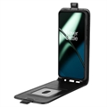 OnePlus 11 Vertikalt Flip-Deksel med Kortlomme - Svart