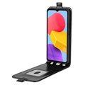 Samsung Galaxy M13 Vertikalt Flip-deksel med Kortluke - Svart
