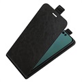 iPhone 14 Pro Max Vertikalt Flip-Deksel med Kortlomme - Svart