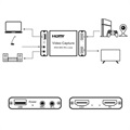 Videoopptakskort med Mic In og Line Out - USB 2.0, HDMI