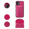 Vili T iPhone 12 Mini Deksel med Magnetic Lommebok - Varm Rosa