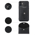 Vili T iPhone 12/12 Pro Deksel med Magnetic Lommebok - Svart