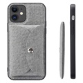 Vili T iPhone 12/12 Pro Deksel med Magnetic Lommebok - Grå
