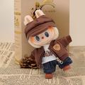 Vintage Aviator Style Outfit Set for Labubu Doll 17cm - 5 Pcs.