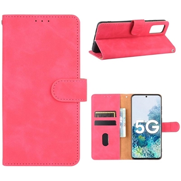 Samsung Galaxy S20 FE/S20 FE 5G Vintage Series Lommebok-deksel - Varm Rosa