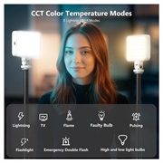 Vrig FD-98 Dobbel farge LED-fyllelys - 2500K-9000K