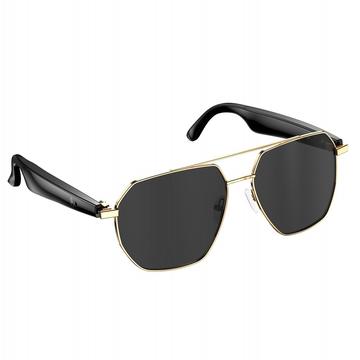 W100C Retro Smart Glasses med sanntidsoversettelse - svart