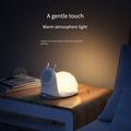 W11 Snegledesign MagSafe trådløs lader med nattlys - hvit