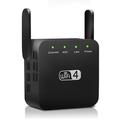 WD-611U 300 Mbps WiFi-forlenger med doble antenner - EU-plugg - Svart