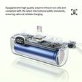 Wekome WP-35 5000mAh powerbank med LED-skjerm, USB-C- og Lightning-kabler - 22.5W