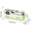 Wekome WP-35 5000mAh powerbank med LED-skjerm, USB-C- og Lightning-kabler - 22.5W