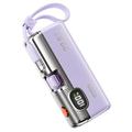 Wekome G12X 5000mAh powerbank med LED-skjerm, USB-C- og Lightning-kabler - 22.5W