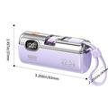 Wekome G12X 5000mAh powerbank med LED-skjerm, USB-C- og Lightning-kabler - 22.5W