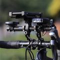 WEST BIKING sykkel sykkelstyreforlenger i karbonfiber med dobbel klemme for sykkellys og GPS-datamaskin