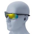 WEST BIKING Motorsykkel Sykkelbriller Multilayer Mirror Lens Powersports Solbriller Goggles - Svart