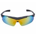 WEST BIKING Motorsykkel Sykkelbriller Multilayer Mirror Lens Powersports Solbriller Goggles - Svart