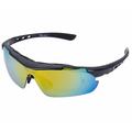WEST BIKING Motorsykkel Sykkelbriller Multilayer Mirror Lens Powersports Solbriller Goggles - Svart