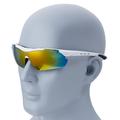 WEST BIKING Motorsykkel Sykkelbriller Multilayer Mirror Lens Powersports Solbriller Solbriller Goggles - Hvit