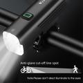 WEST BIKING YB0701387 1000 Lumen sykkellykt Aluminiumslegering USB oppladbar 7 lysmoduser sykkellykt (med brakett)