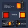 WEST BIKING YP0701418 LED-lys for sykkelsykling - oransje baklys / rødt lys