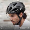 West Biking YP0708136 Sykkelhjelm med magnetisk visir - Svart