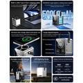WIWU PS300 50000mAh trådløs powerbank - 100W PD, USB-C-kabel, LED-lys - sølv