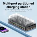 WLX-820A hurtigladestasjon med 29 porter - 15x USB-C / 14x USB-A