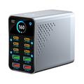 WLX-G2 165W GaN-ladestasjon for skrivebord - 140W PD, 10 porter USB-C og USB-A