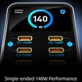 WLX-G2 165W GaN-ladestasjon for skrivebord - 140W PD, 10 porter USB-C og USB-A