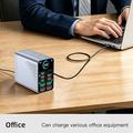 WLX-G2 165W GaN-ladestasjon for skrivebord - 140W PD, 10 porter USB-C og USB-A
