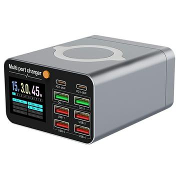 WLX-M2 GaN stasjonær ladestasjon med trådløs lading - 80 W