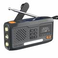 WR-6B Solar håndveiv nødradio DAB med LED-lommelykt - svart