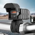 WUPP CS-2100A1 USB-A og Type-C hurtiglader for motorsykkel med to porter og LED-voltmåler