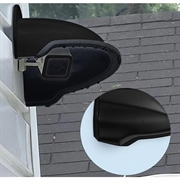 Veggmontert sol-/regnskjerm i plast for overvåkningskamera