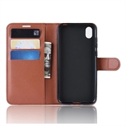 Huawei Y5 (2019) Lommebok-deksel med Magnetisk Lukning - Brun