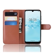 Huawei Y5 (2019) Lommebok-deksel med Magnetisk Lukning - Brun