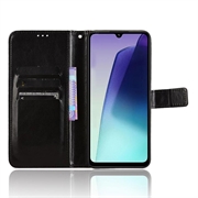 Xiaomi Redmi 14C/14R/Poco C75 Lommebok-deksel med Magnetisk Lukning - svart