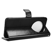 Xiaomi Redmi 14C/14R/Poco C75 Lommebok-deksel med Magnetisk Lukning - svart