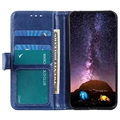 Samsung Galaxy A04e/Galaxy F04 Lommebok-deksel med Stativ - Blå