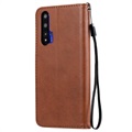Huawei Nova 5T, Honor 20/20S Lommebok-deksel med Magnetisk Lukning - Brun