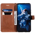 Huawei Nova 5T, Honor 20/20S Lommebok-deksel med Magnetisk Lukning - Brun