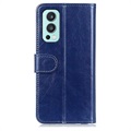 OnePlus Nord 2 5G Lommebok-deksel med Magnetisk Lukning - Blå