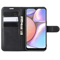Samsung Galaxy A10s Lommebok-deksel med Magnetisk Lukning - Svart
